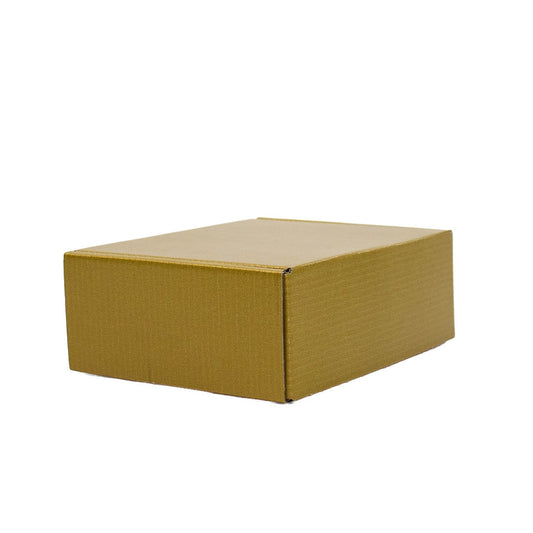 25x Postkartons Gold 160x130x60mm