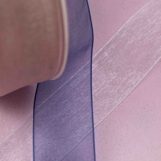 Organza Geschenkband Champagner 25mm x 50m