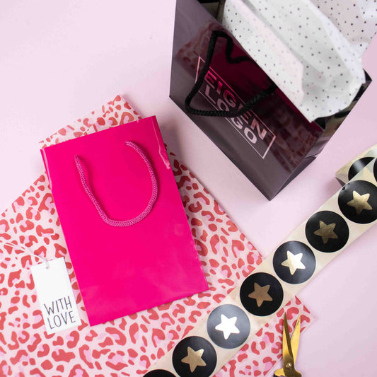 10x Geschenktüten Fuchsia Extra Klein