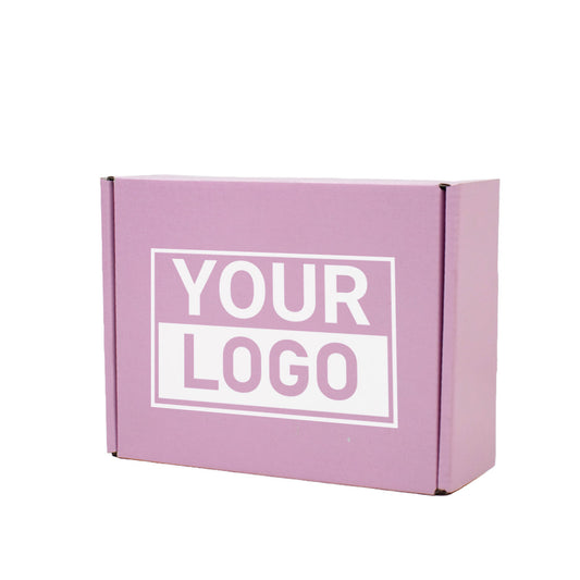 Postkartons bedrucken Pink Lavender 160x130x90mm