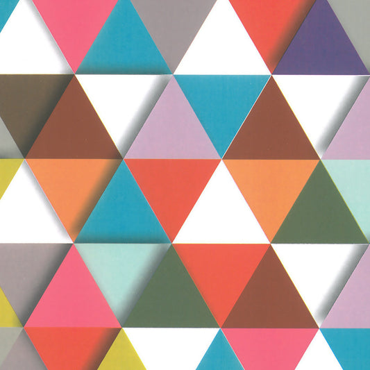 Geschenkpapier Multicolour Triangles 50cm x 200mtr