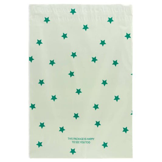 100x Versandtaschen Stars Medium Rückgabeverschluss