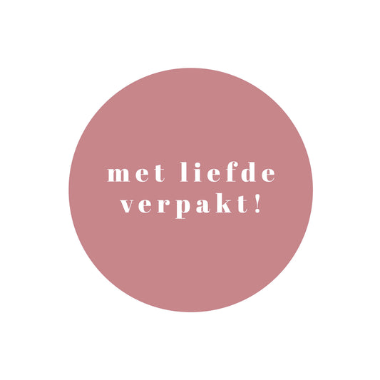 500x Aufkleber „Mit Liebe verpackt“ Rosa 40 mm