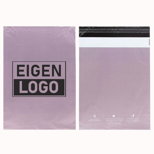 ECO Versandtaschen Druck Flieder Medium
