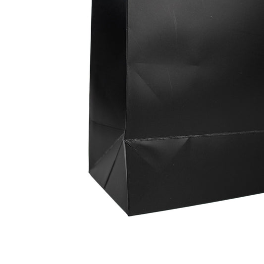25x Geschenktüten Schwarz Matt Large