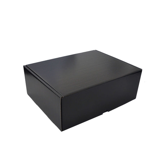 25x Postkartons Schwarz 380x300x140mm
