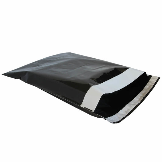100x Versandtaschen Schwarz Small Hochformat