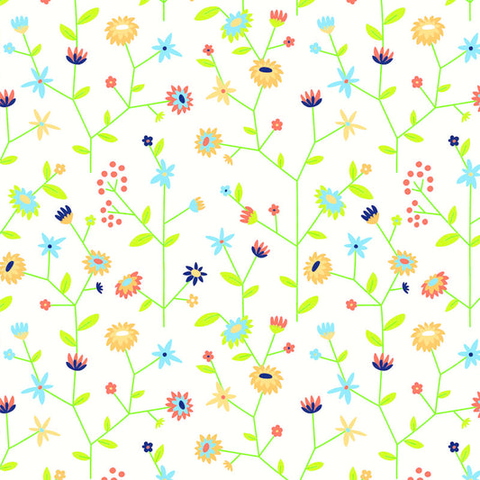 Geschenkpapier Graspapier Blumen 50cm x 200mtr