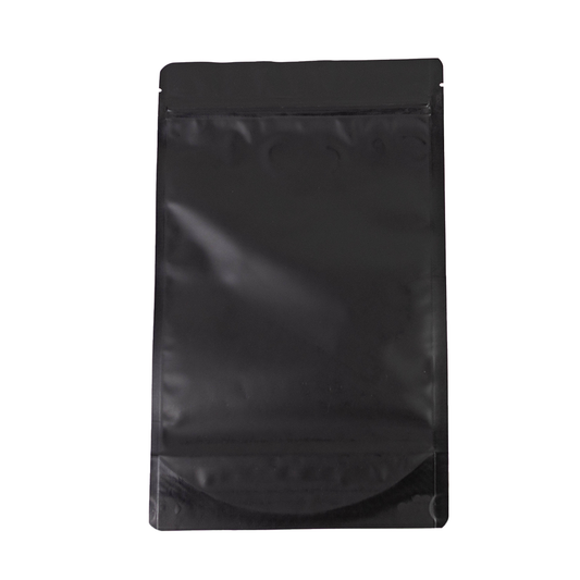 100x Standbodenbeutel Schwarz 18x29cm