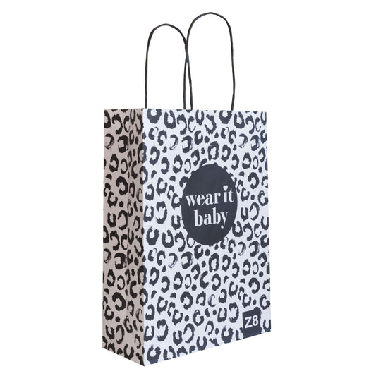 Papiertaschen bedrucken 24x9x32cm A4 vollfarbig