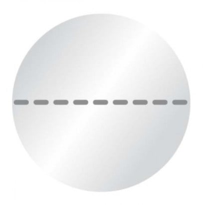 1000x Siegel + Perforation Transparent 40mm