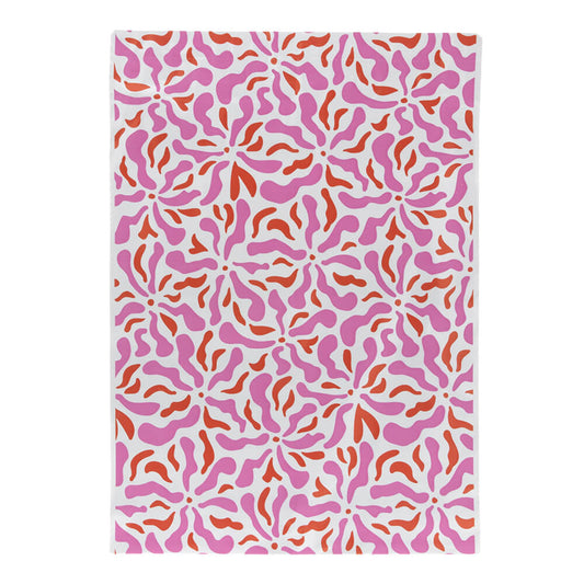 100x Versandtaschen Blumen Medium Rückgabeverschluss