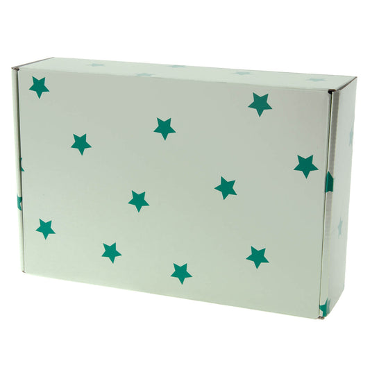 25x Postkartons Stars 280x190x75mm