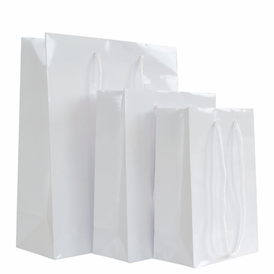 10x Geschenktüten Weiß A5