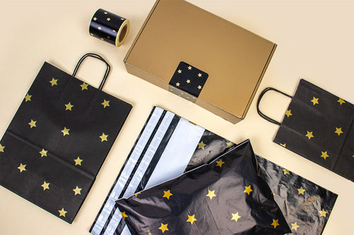 STARS GOLD BLACK - TINY