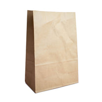 250x Blockbodenbeutel Braun Kraft 22x11x32cm
