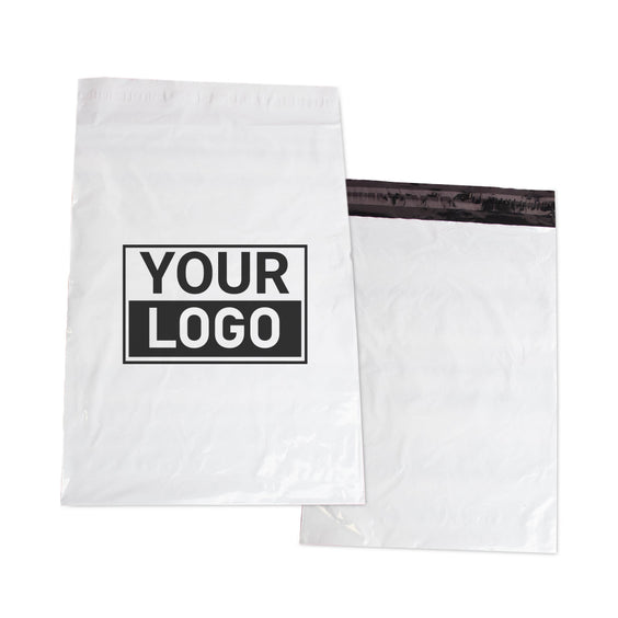 Weiße Versandtaschen drucken Small