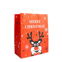 50x Papier-Weihnachtstüten A4 Rudolph