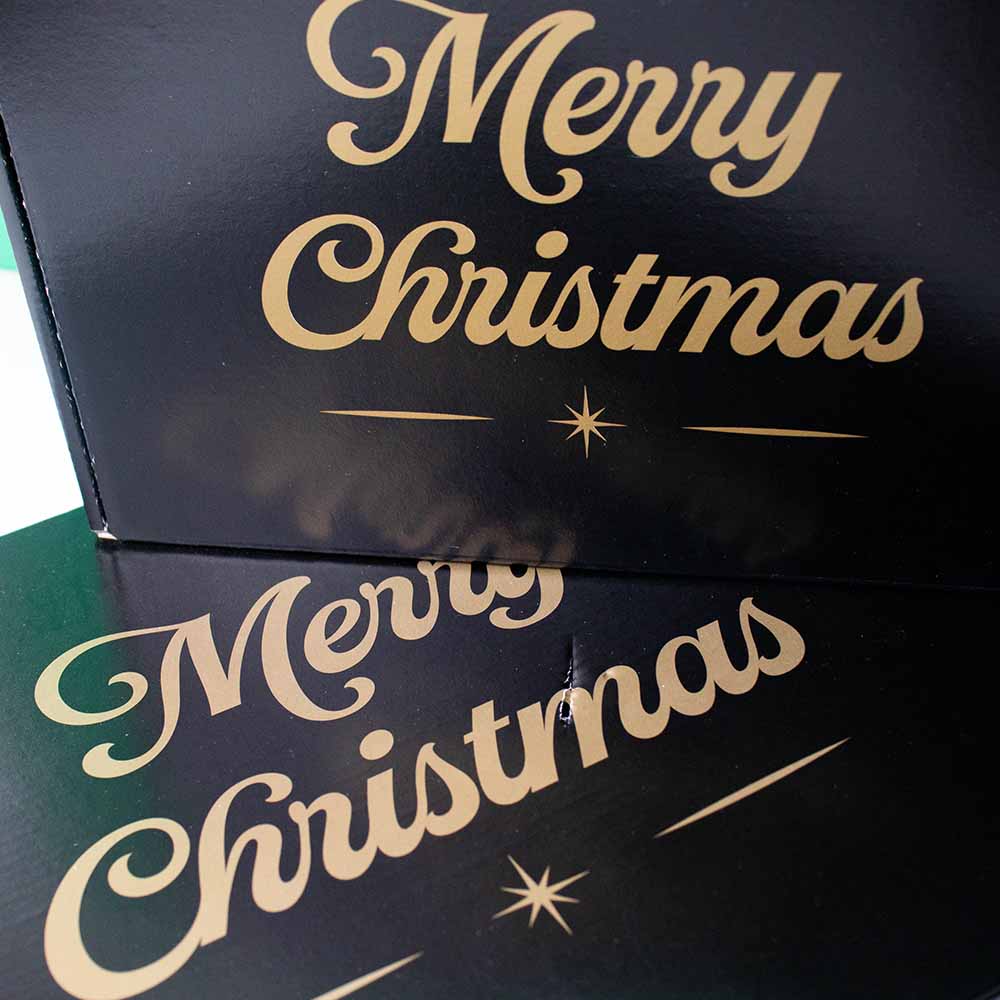 Weihnachtsschachteln Schwarz 280x190x75mm