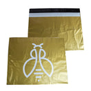 Versandtaschen Gold Querformat bedrucken XL