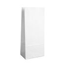 250x Blockbodenbeutel Weiß Kraft 14x8x32cm