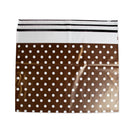 100x Versandtaschen Braun mit weißen Punkten Large