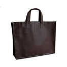 10x Shopper Braun Non woven 42x12x35cm