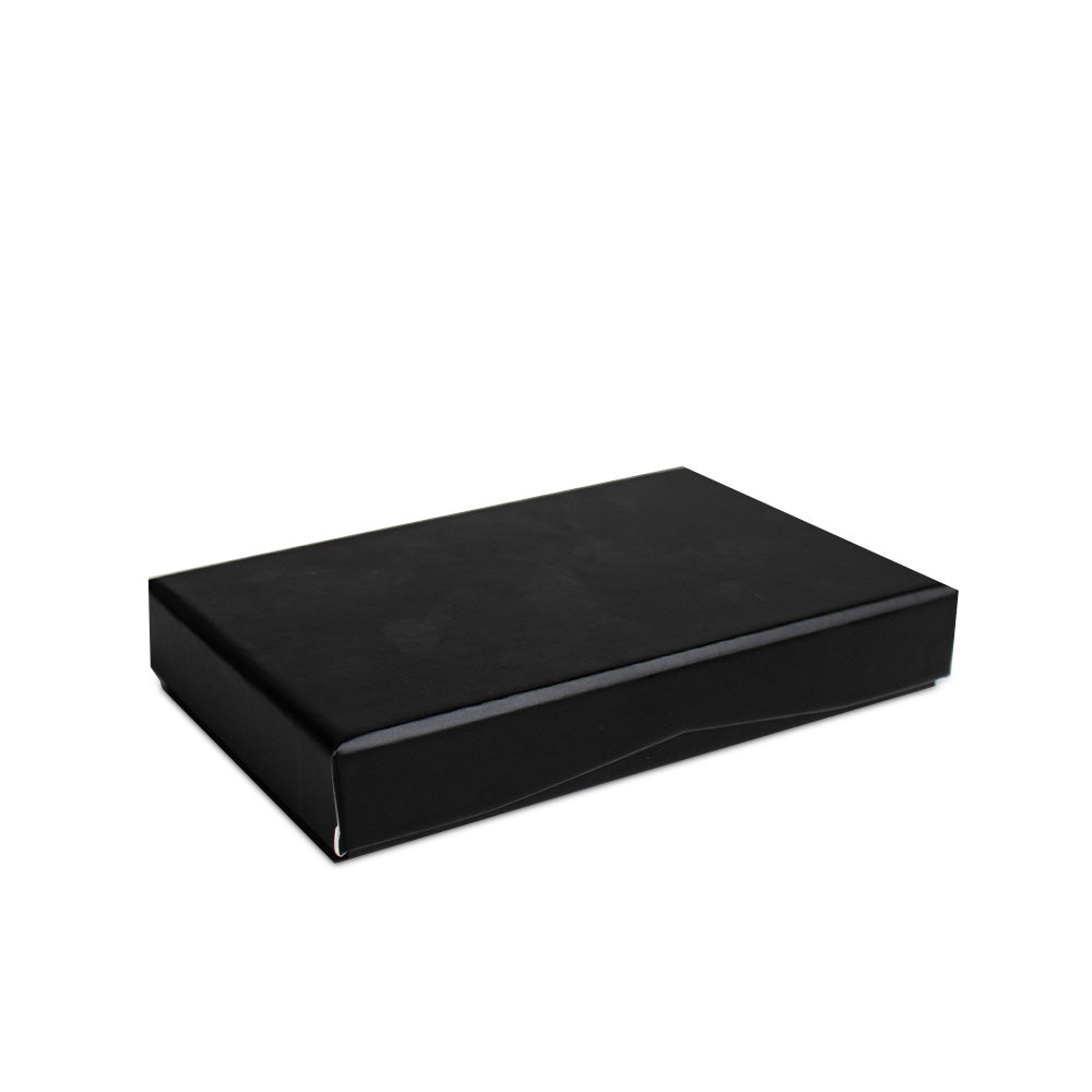 Geschenkbox Schwarz + Gutscheinkarten-Einlage