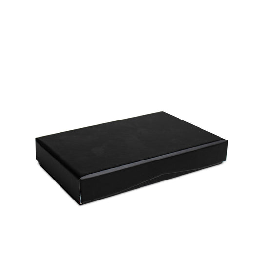 Geschenkbox Schwarz + Gutscheinkarten-Einlage