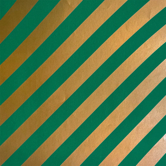 Geschenkpapier Forest Gold Stripe 30cm x 200mtr