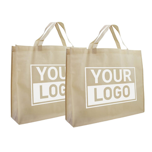 Shopper Druck Beige Non woven 54x14x45cm - Express