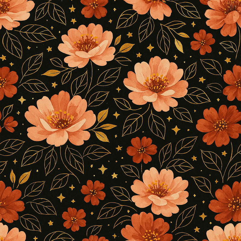 Geschenkpapier Golden Garden 50cm x 200mtr