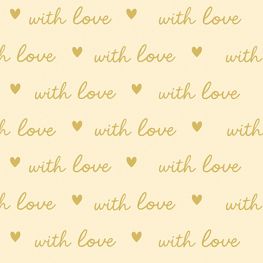 Geschenkpapier Love Notes 50cm x 200mtr