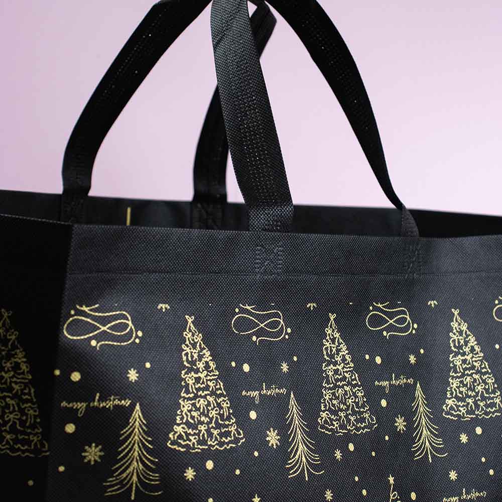 10x Weihnachtsshopper Trees - Schwarz/Gold