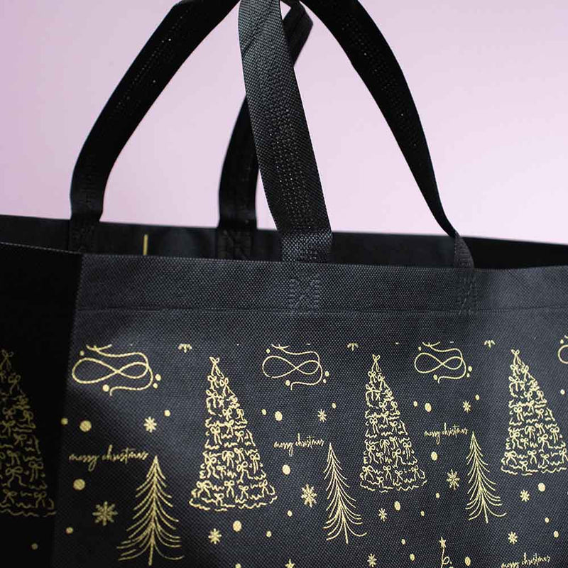 10x Weihnachtsshopper Trees - Schwarz/Gold