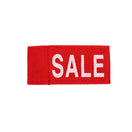 50x Kleidungsetiketten 3x6cm - SALE rot