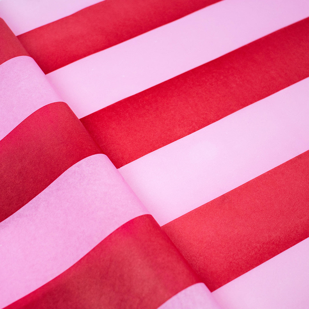Seidenpapier 35x50cm Stripes Pink 