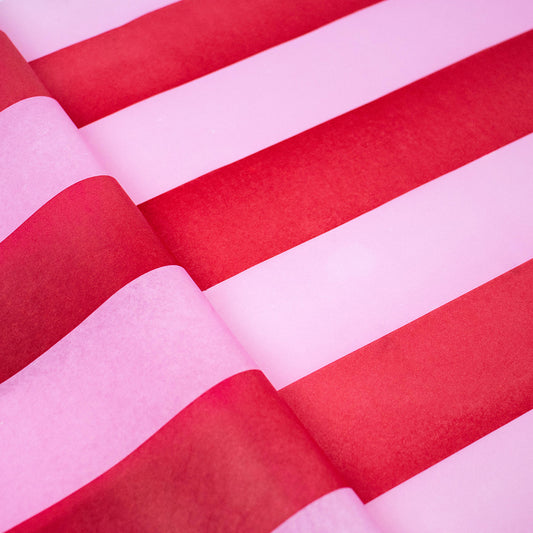 Seidenpapier 35x50cm Stripes Pink 