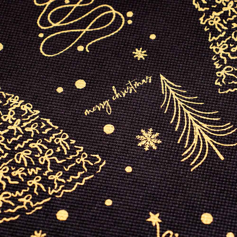 10x Weihnachtsshopper Trees - Schwarz/Gold