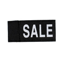 50x Kleidungsetiketten 3x6cm - SALE schwarz