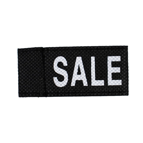 50x Kleidungsetiketten 3x6cm - SALE schwarz