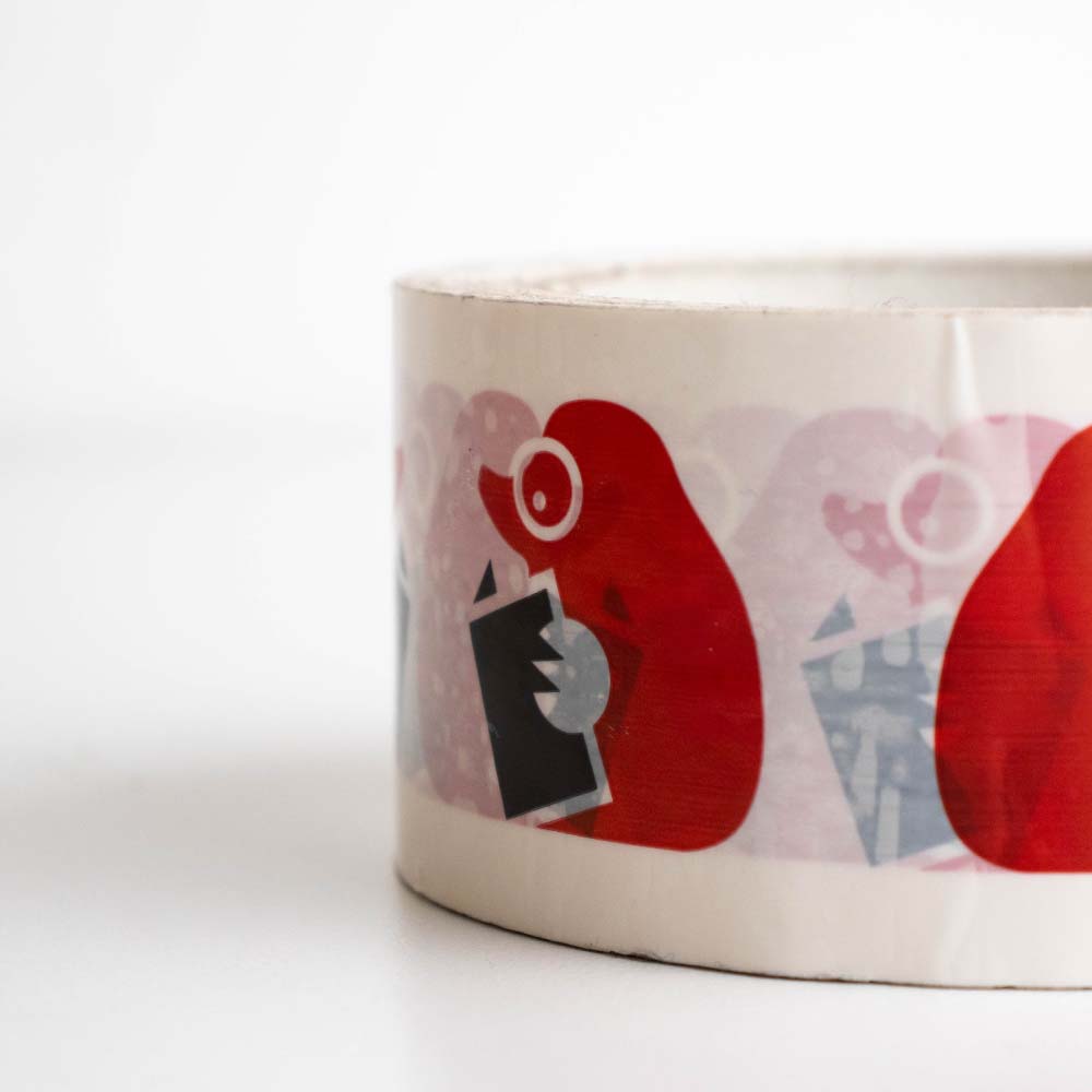PP-Acrylband 2-farbig bedruckt