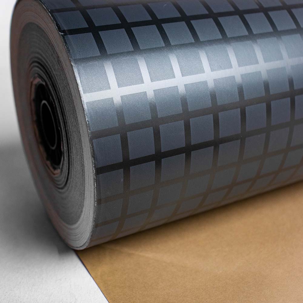 Geschenkpapier Schwarze Quadrate 50cm x 200mtr