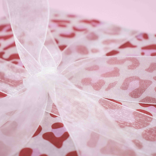 Organza Geschenkband Weiß 25mm x 50m