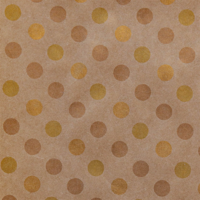 Geschenkpapier Golden Dots 50cm x 200mtr
