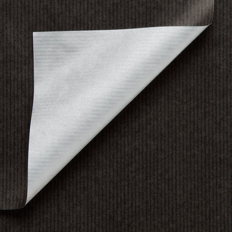 Geschenkpapier Schwarz + Silber 30cm x 200mtr