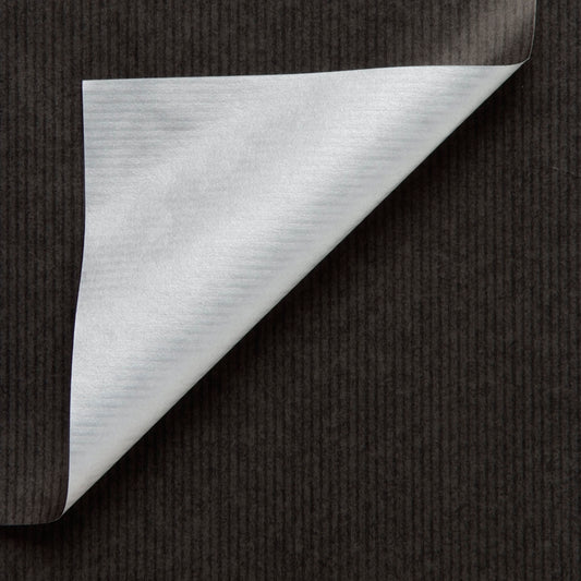 Geschenkpapier Schwarz + Silber 50cm x 200mtr
