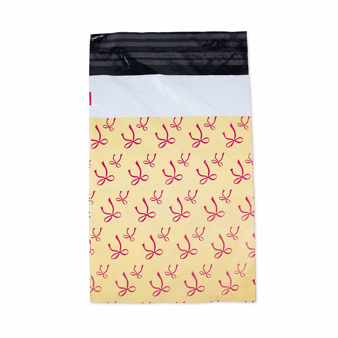 100x Versandtaschen Bows Yellow Small