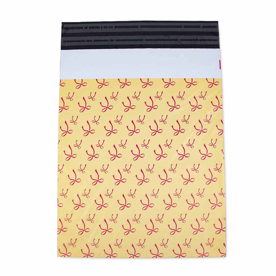 100x Versandtaschen Bows Yellow Medium