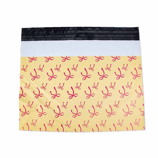100x Versandtaschen Bows Yellow Large